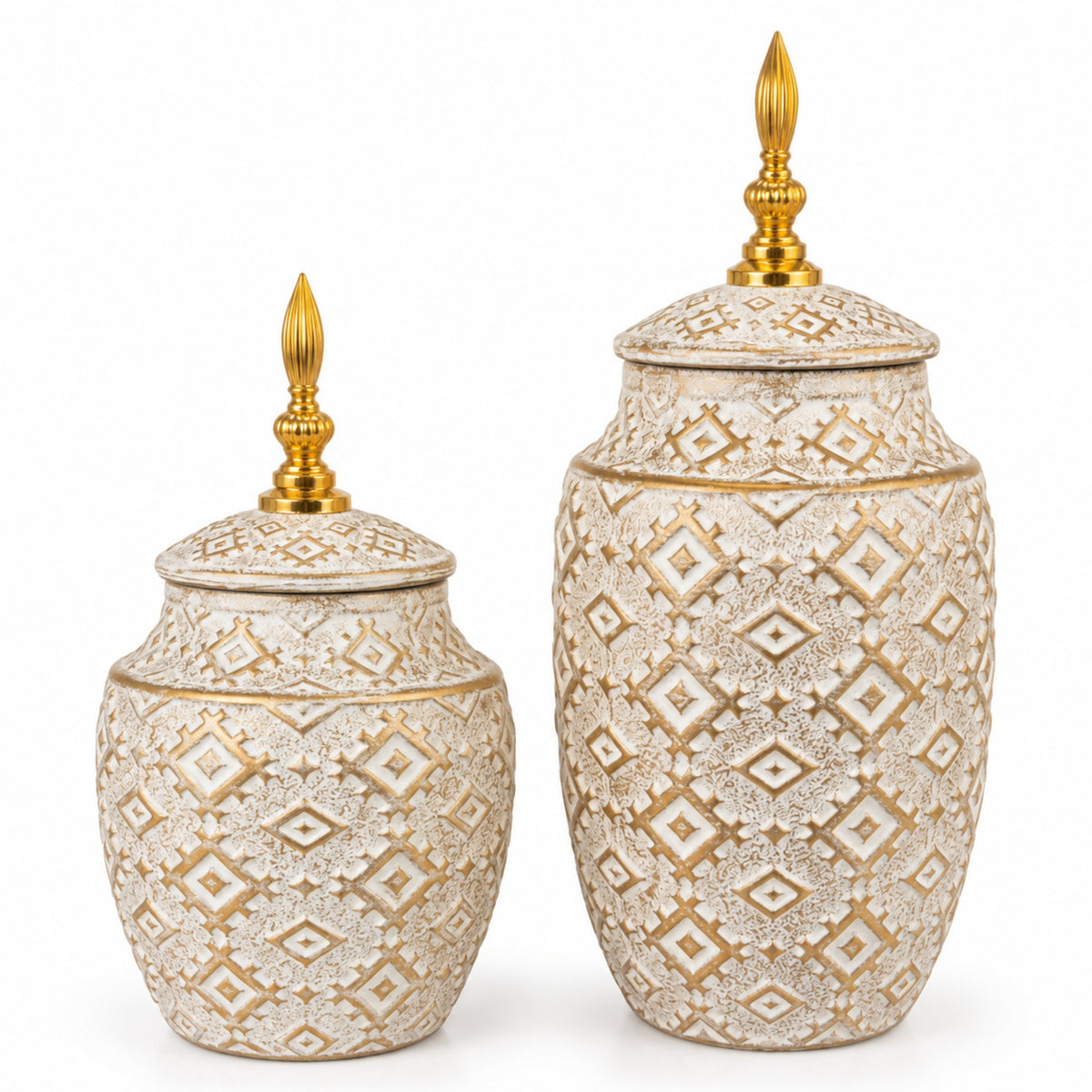 Tibor Relieve Ceramic White